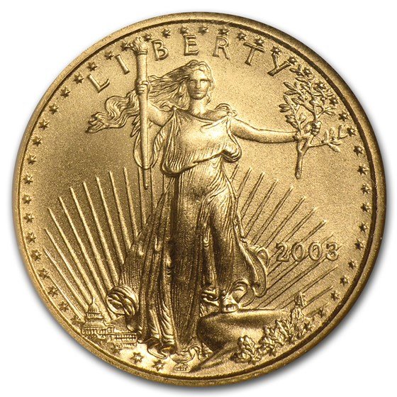 2003 1/10 oz American Gold Eagle MS-70 NGC