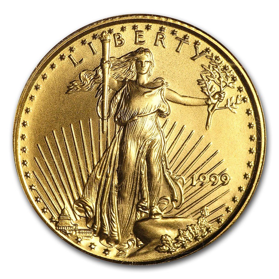 1999 1/10 oz American Gold Eagle MS-69 PCGS