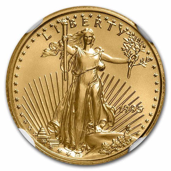 1995 1/10 oz American Gold Eagle MS-70 NGC