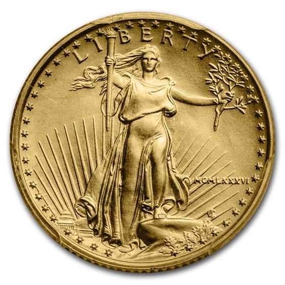 1986 1/10 oz American Gold Eagle MS-69 PCGS