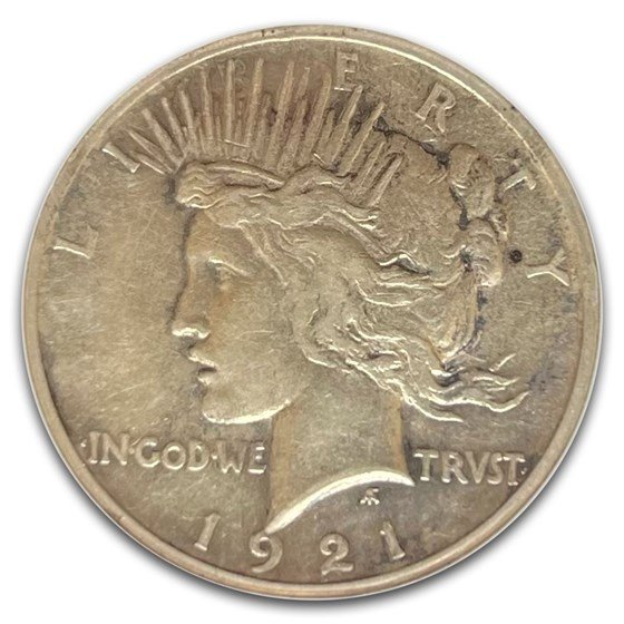 1921 Peace Dollar AU-53 NGC
