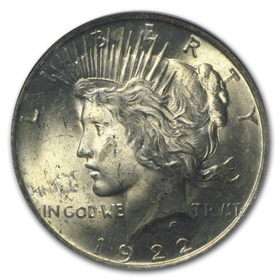 1922 Peace Dollar MS-64 NGC (Binion Collection)