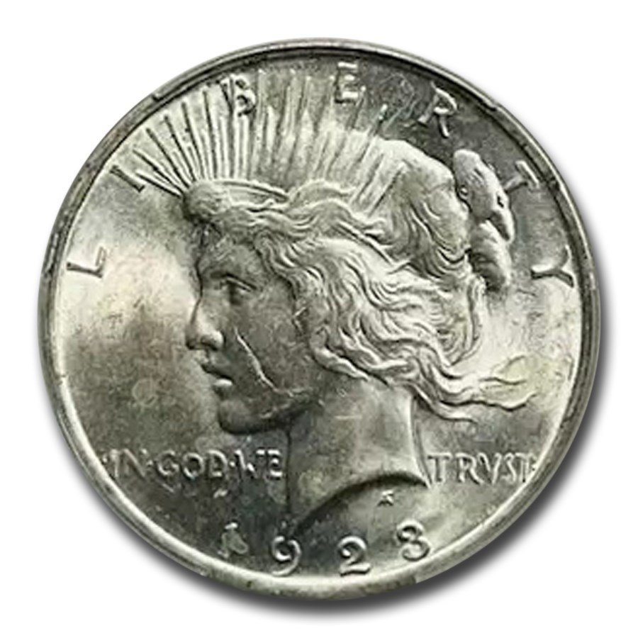 1923 Peace Dollar MS-63 CACG (VAM-1D Whisker Cheek)