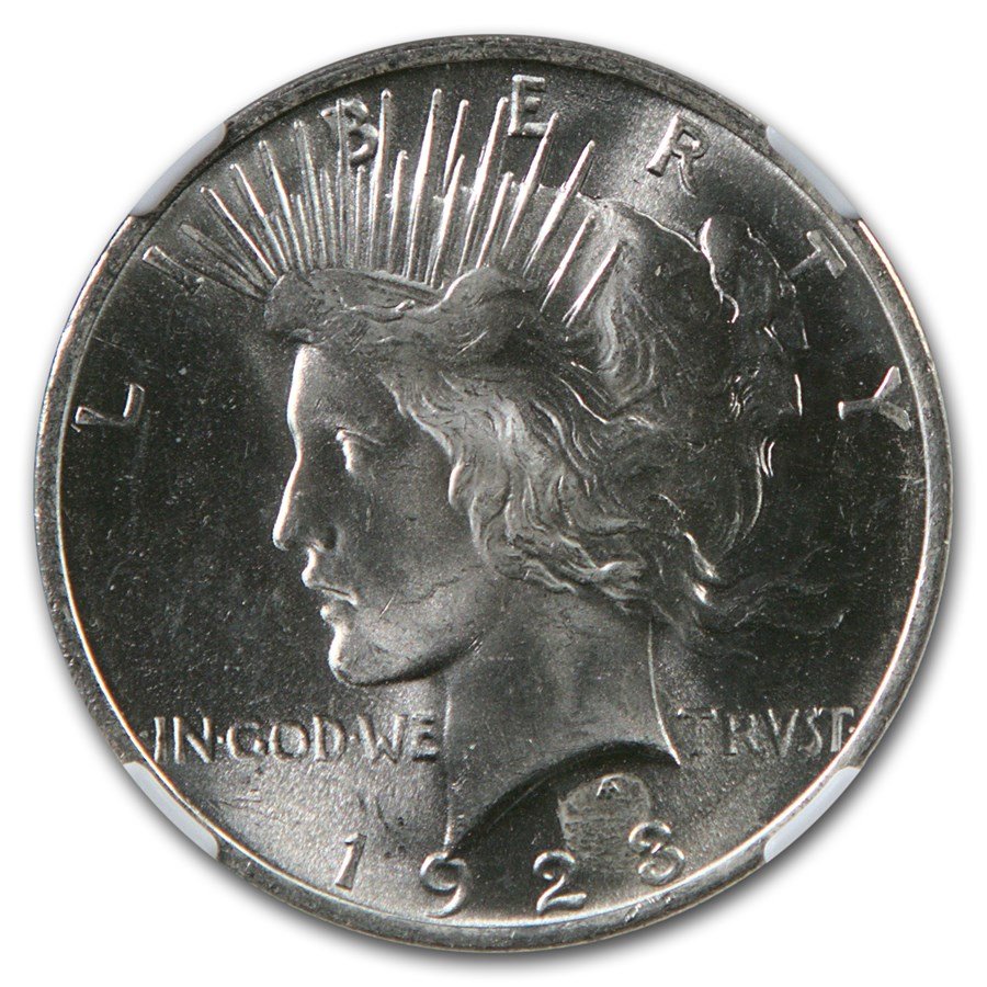 1923 Peace Dollar MS-64 NGC (Green Label)
