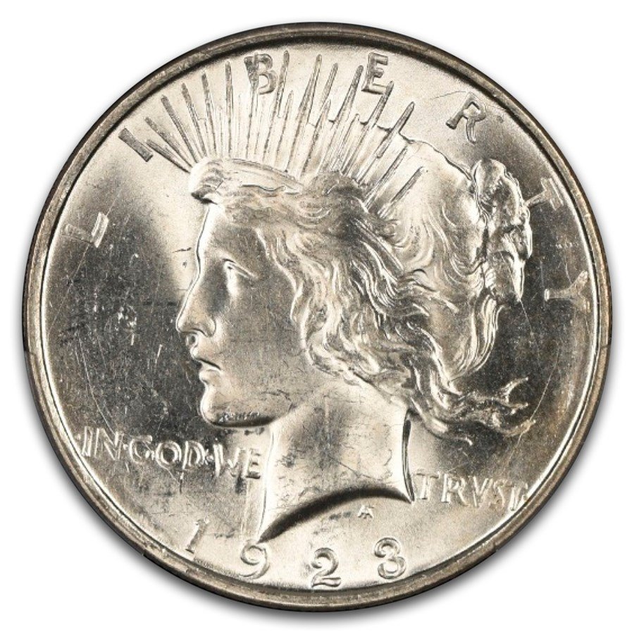 1923-D Peace Dollar MS-62 PCGS
