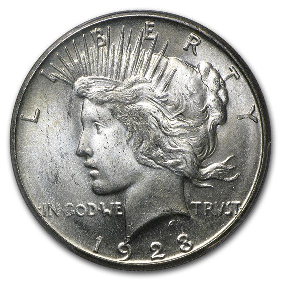 1923-S Peace Dollar MS-63 PCGS