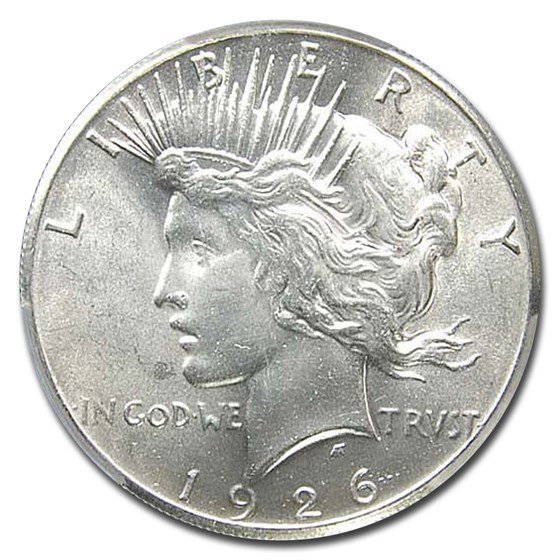 1926 Peace Dollar MS-64 PCGS