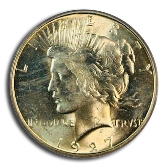 1927-D Peace Dollar MS-64 PCGS