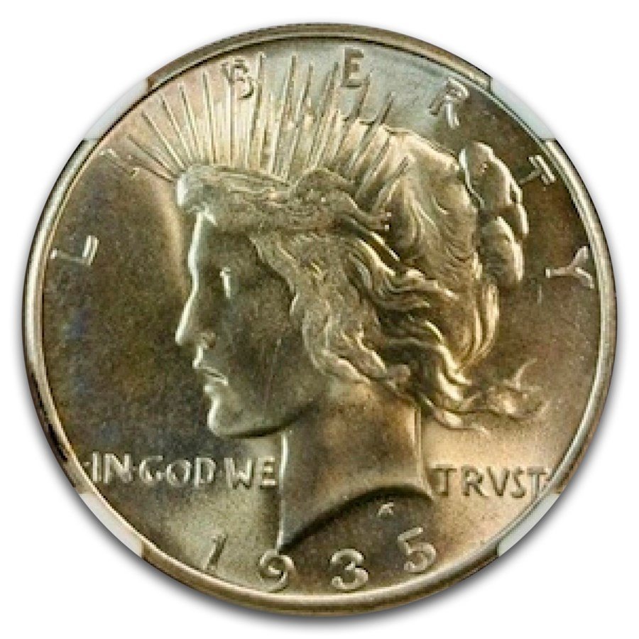 1935 Peace Dollar MS-66 NGC