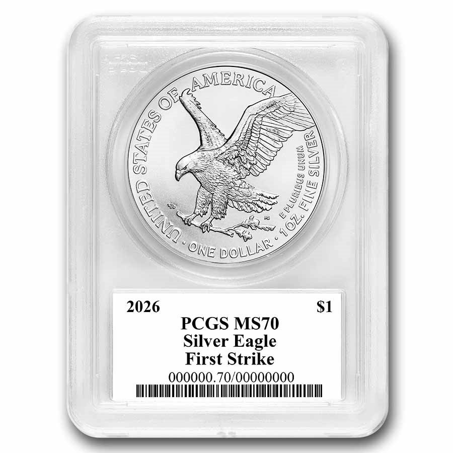 2026 American Silver Eagle MS-70 PCGS (FirstStrike®, Black Label)