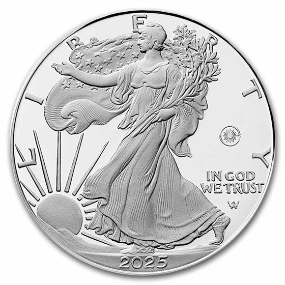 2025-W 1 oz Proof Silver Eagle PR-70 PCGS (Laser Privy, FDI)