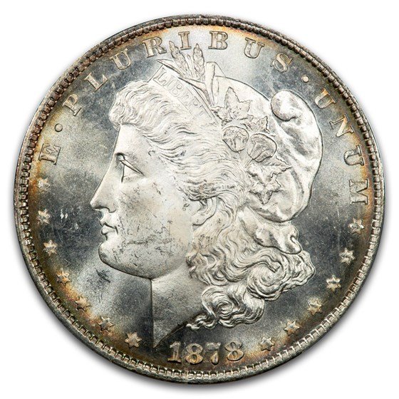 1878 Morgan Dollar 8 TF MS-64 PCGS