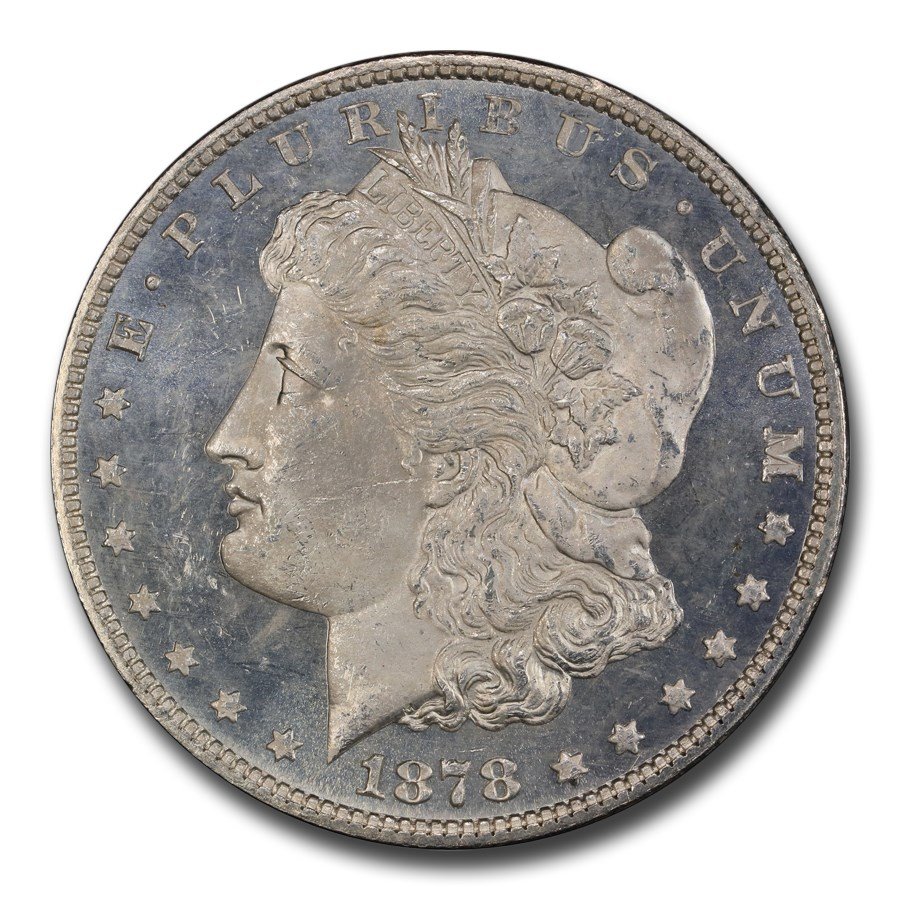 1878 Morgan Dollar 7/8 TF DMPL MS-64+ PCGS CAC (Strong)