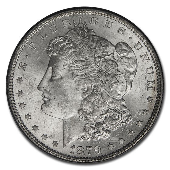 1879 Morgan Dollar MS-63 PCGS (Old Rattler Holder)