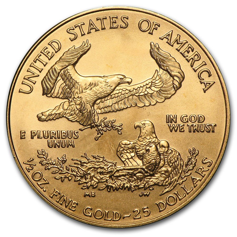 2002 1/2 oz American Gold Eagle BU