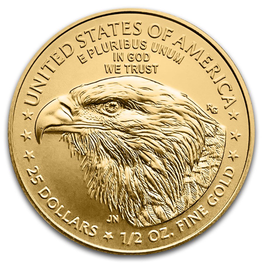 2025 1/2 oz American Gold Eagles (40-Coin MintDirect® Tube)