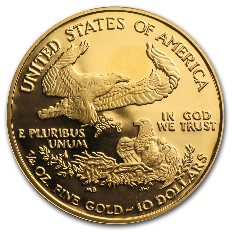 2002-W 1/4 oz Proof American Gold Eagle (w/Box & COA)