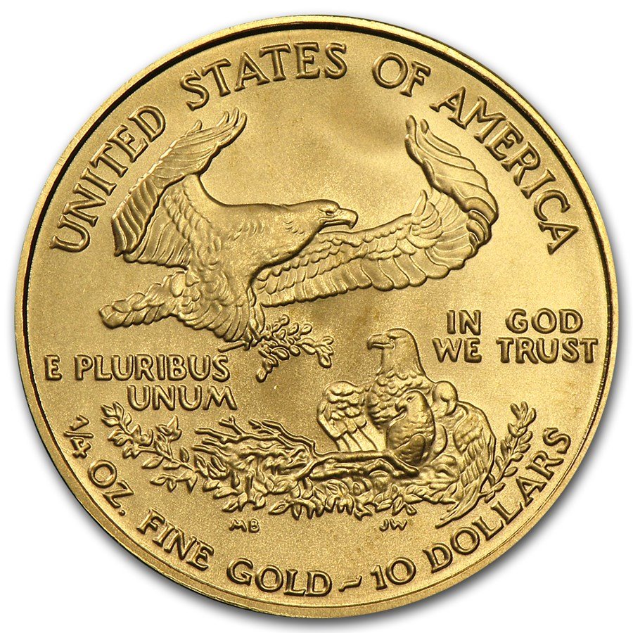 2007-W 1/4 oz Burnished American Gold Eagle (Capsule Only)