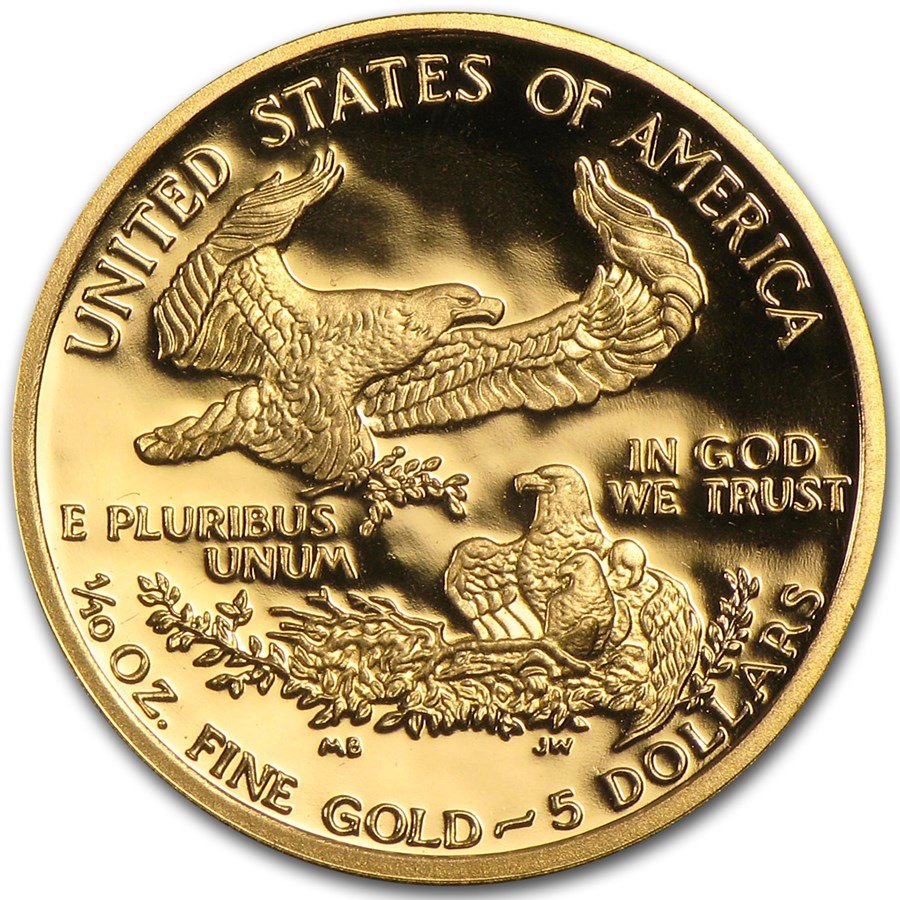1994-W 1/10 oz Proof American Gold Eagle (w/Box & COA)