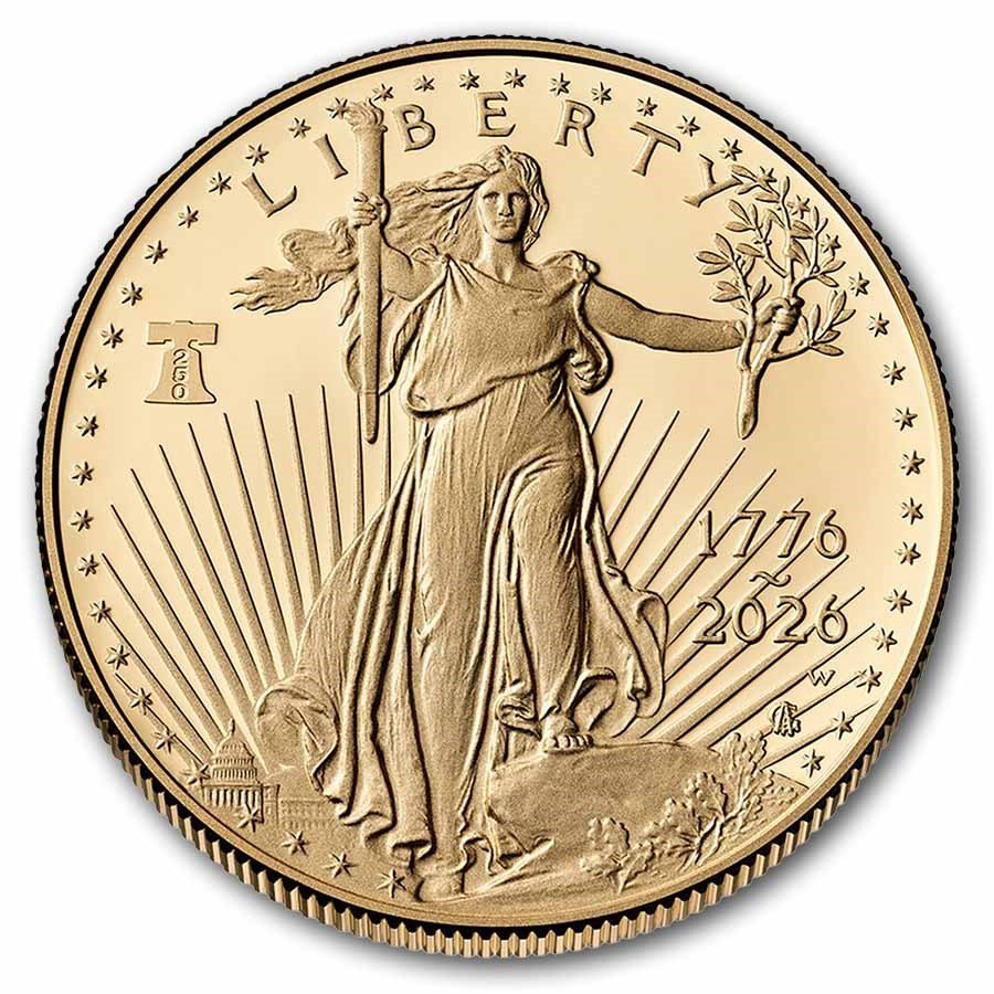2026-W 1/10 oz Proof American Gold Eagle Coin (Dual Date)