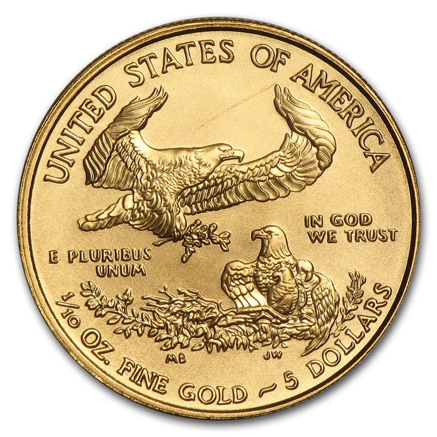 2015 1/10 oz American Gold Eagle BU (Narrow Reeds)