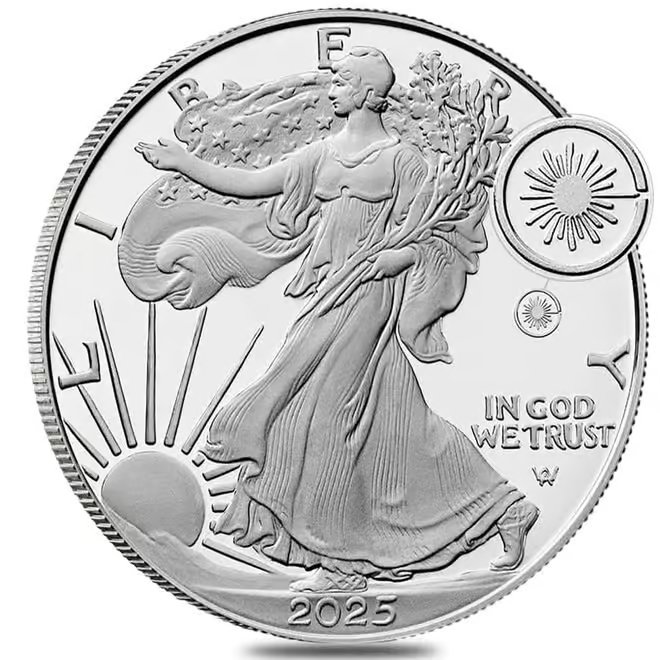 2025-W Laser Engraved Privy 1 oz Proof Silver American Eagle PCGS PF 69 AR
