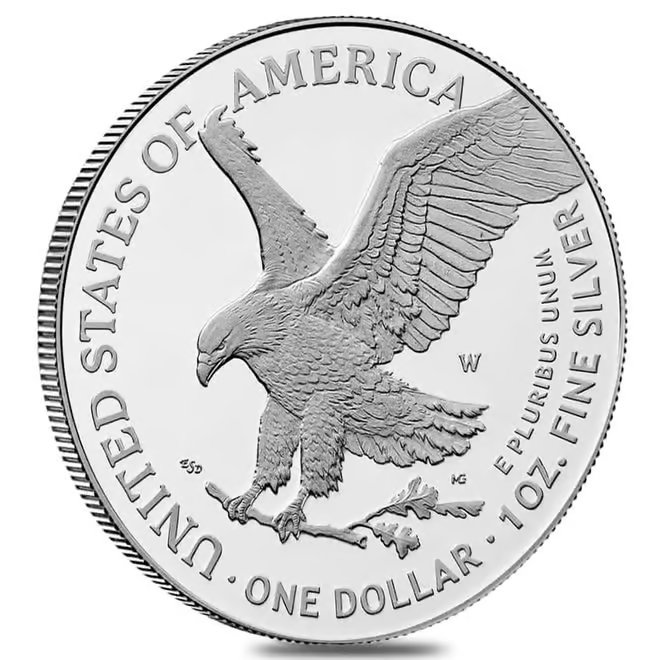 2025-W Laser Engraved Privy 1 oz Proof Silver American Eagle (w/Box & COA)