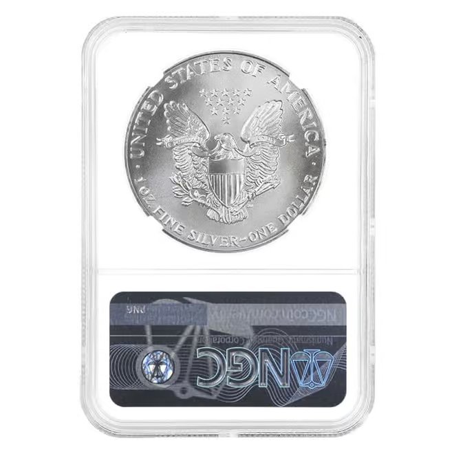 1992 1 oz Silver American Eagle $1 Coin NGC MS 69