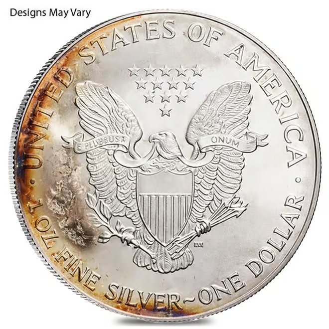 Roll of 20 - 1 oz Silver American Eagle (Cull, Damaged, Circulated, Cleaned)
