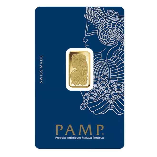 Box of 25 - 5 Gram Gold Bar PAMP Suisse Lady Fortuna Veriscan .9999 Fine (in Assay)