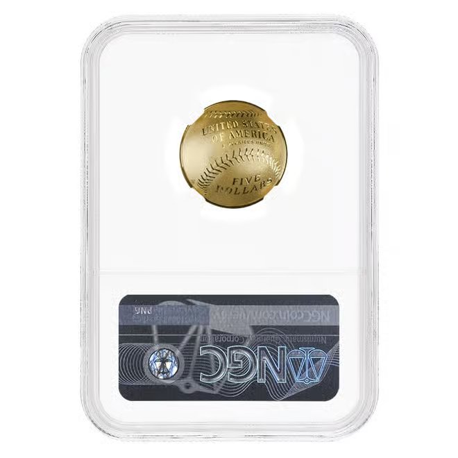 2014 W Proof Gold $5 National Baseball Hall of Fame Coin NGC PF 70 UCAM