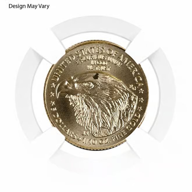 1/10 oz $5 Gold American Eagle NGC MS 69 Mint Error (Random Year)