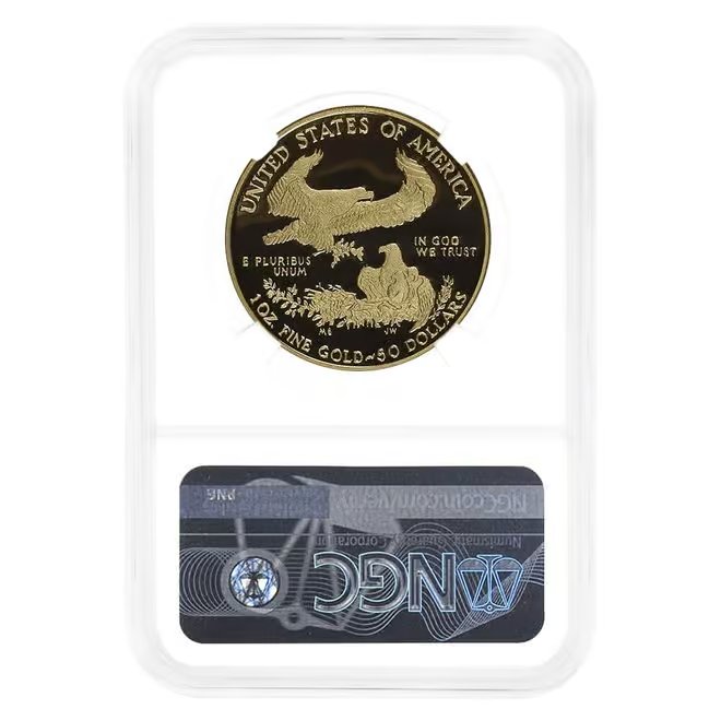 2018-W 1 oz $50 Proof Gold American Eagle NGC PF 70 FDOI (Kenneth Bressett)