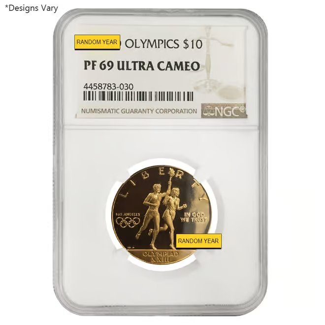 US Mint Gold $10 Commemorative Coins NGC/PCGS MS/PF 69 Random Year