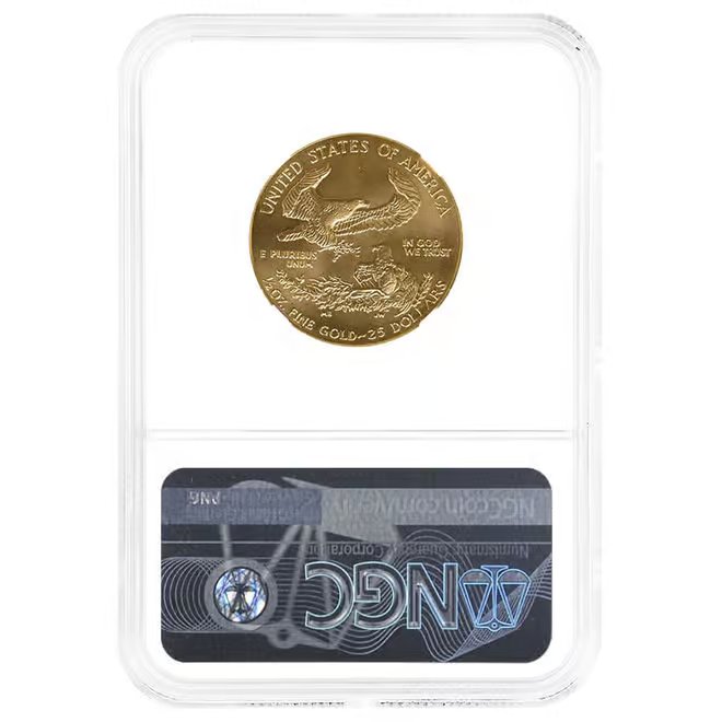 1996 1/2 oz $25 Gold American Eagle NGC MS 68