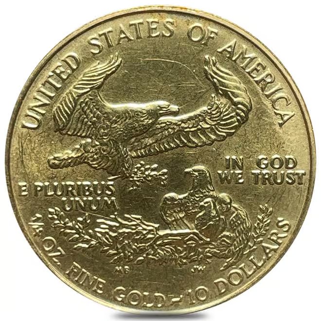 1989 1/4 oz Gold American Eagle MCMLXXXIX (Abrasions)
