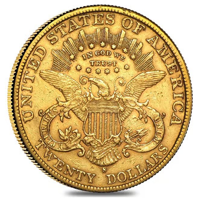 $20 Gold Double Eagle Saint Gaudens - Extra Fine XF (Random Year)